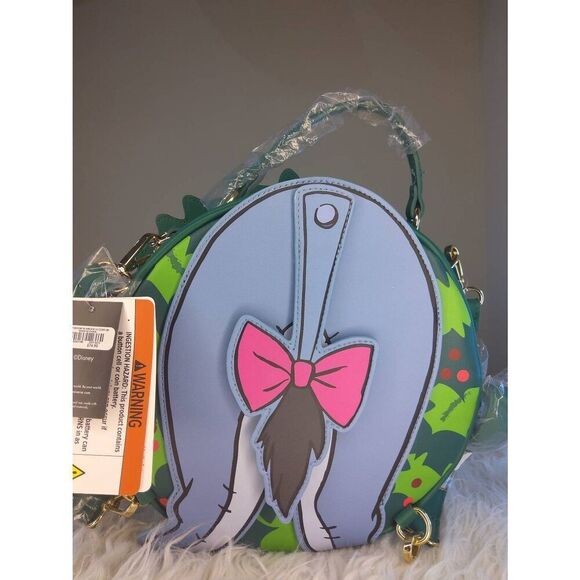 NWT Our Universe Disney Winnie the Pooh Eeyore Holiday Wreath Backpack - Picture 2 of 2